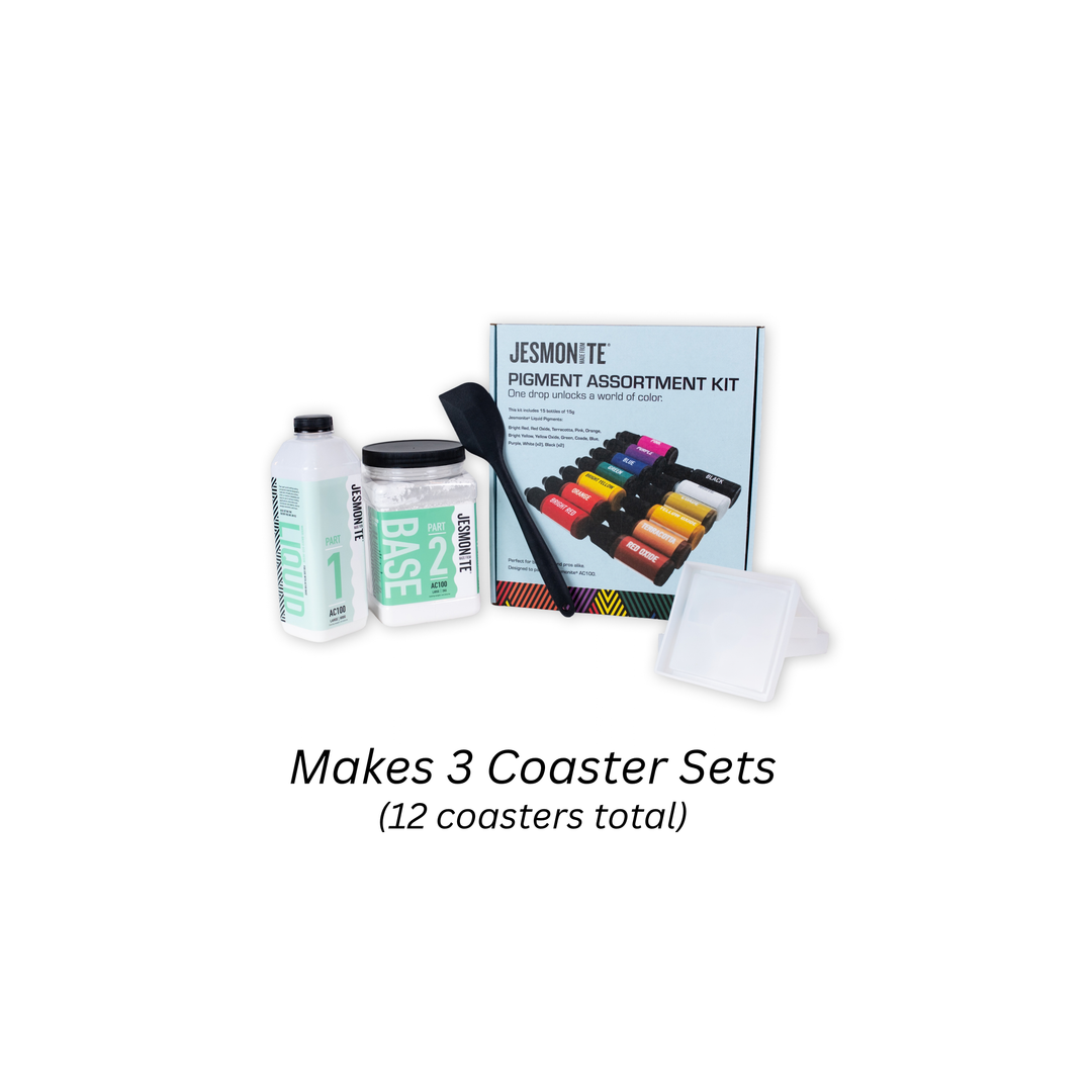Jesmonite® Handmade Gift-Making Bundle – Square Coasters