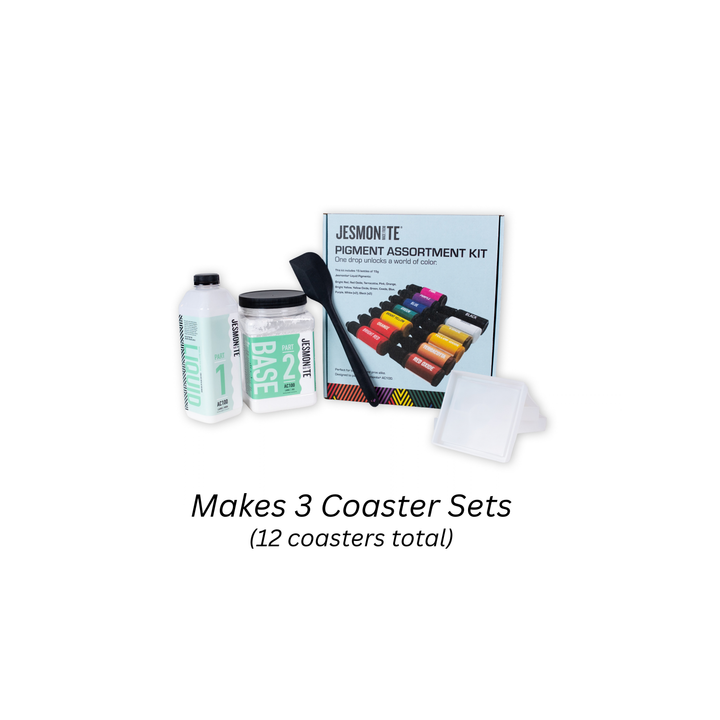 Jesmonite® Handmade Gift-Making Bundle – Square Coasters