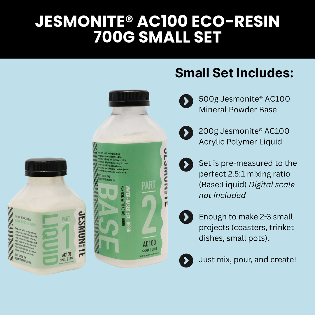Jesmonite® AC100 Small 700g Set – FTC Creative Jesmonite® AC100 Small 700g Set – FTC Creative