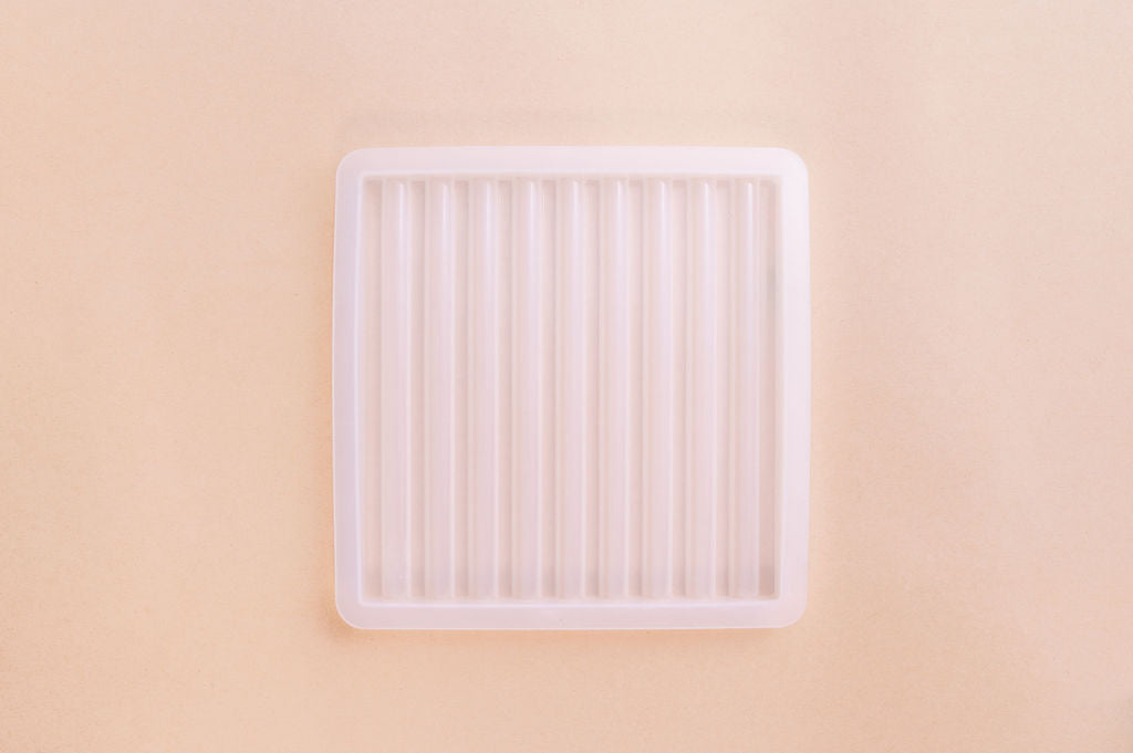 Mold LINED - Fluted Square