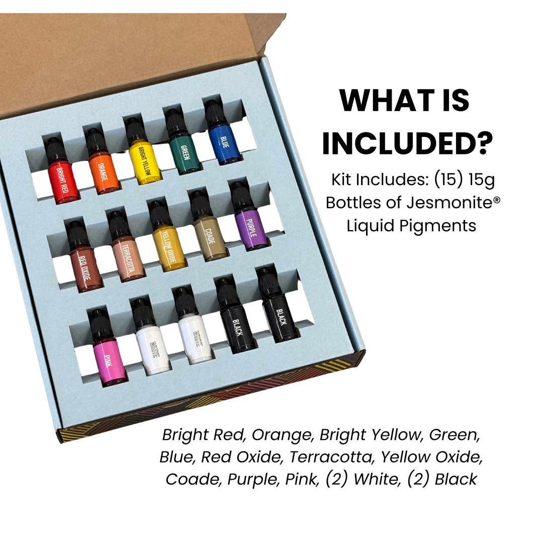 Jesmonite® Pigment Assortment Kit – Complete Set of 13 Colors