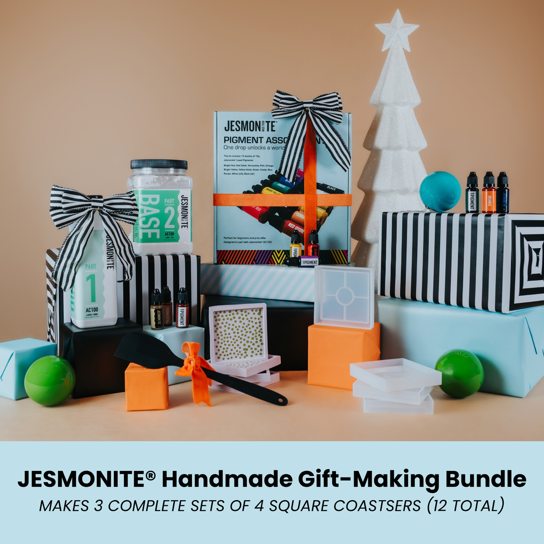 Jesmonite® Handmade Gift-Making Bundle – Square Coasters