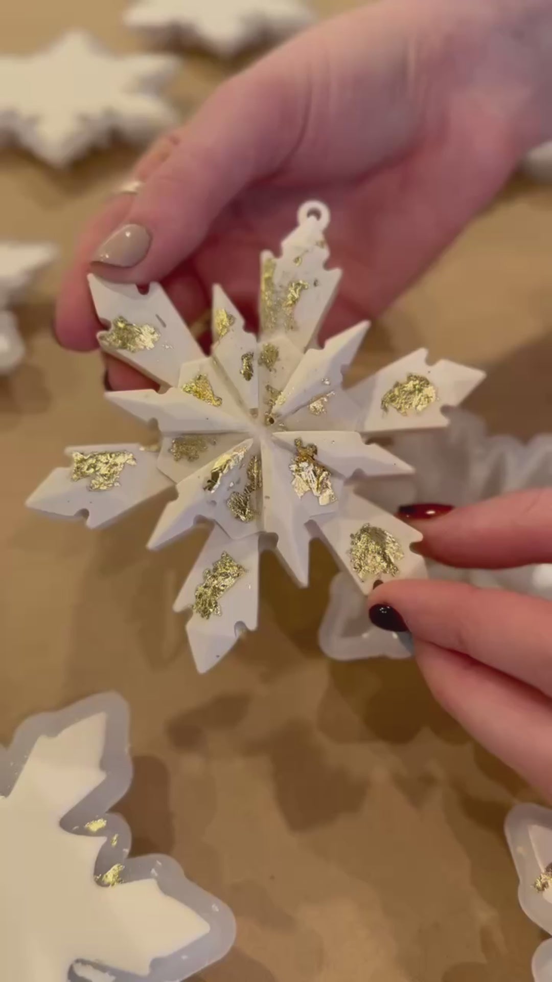 Jesmonite® AC100 Snowflake Ornament Kit