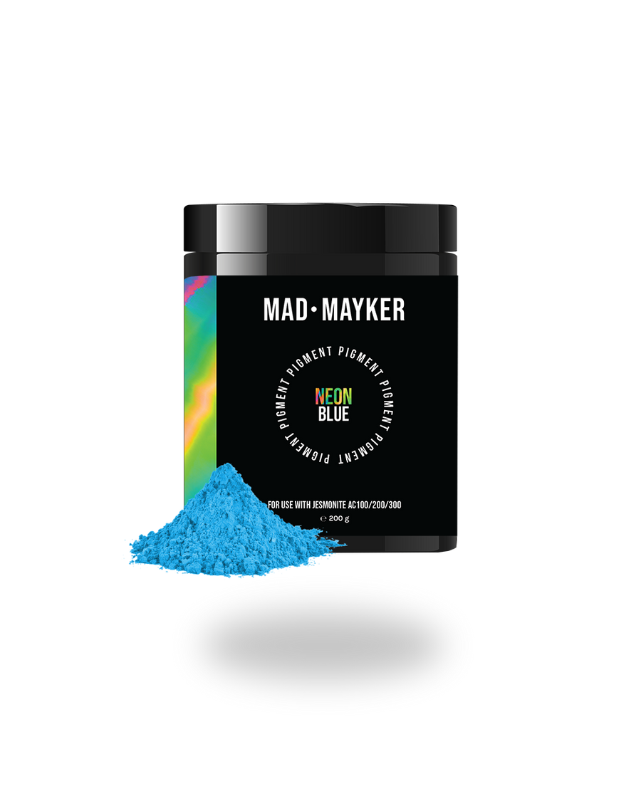 MAD MAYKER Neon Powder Pigment for Jesmonite AC100 series Canada USA Mexico Best Seller  Neon Blue